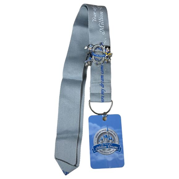 Walt Disney World Year of a Million Dreams Lanyard and Pins NEW without Tags - Picture 1 of 3